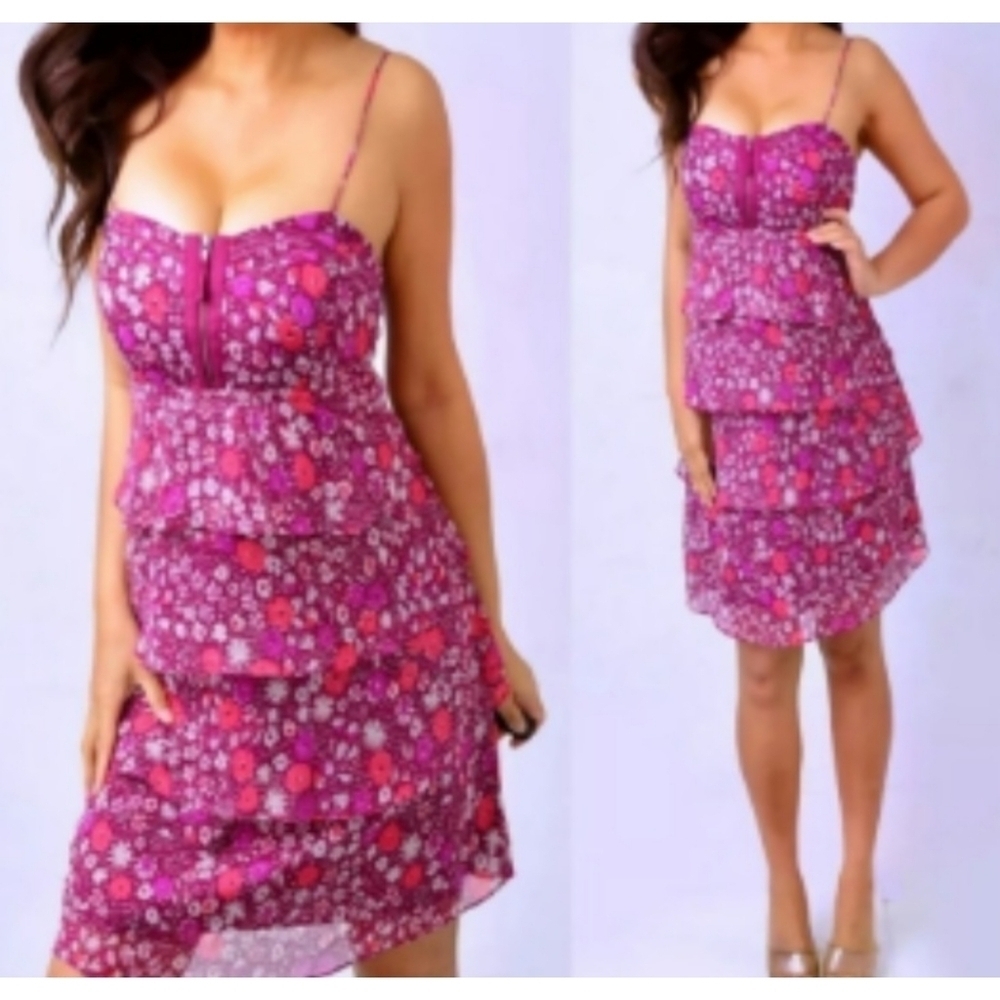 American Eagle Outfitters Pink Tiered Dress